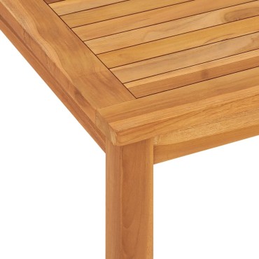 vidaXL Τραπεζαρία Κήπου 120x70x77cm από Μασίφ Ξύλο Teak 1 τεμ.