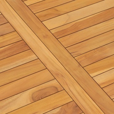 vidaXL Τραπεζαρία Κήπου 120x70x77cm από Μασίφ Ξύλο Teak 1 τεμ.