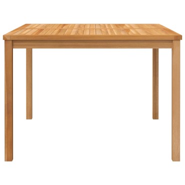 vidaXL Τραπεζαρία Κήπου 110x110x77cm από Μασίφ Ξύλο Teak 1 τεμ.