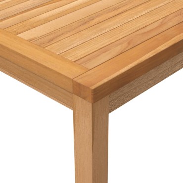 vidaXL Τραπεζαρία Κήπου 110x110x77cm από Μασίφ Ξύλο Teak 1 τεμ.