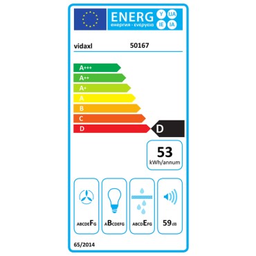 vidaXL Απορροφητήρας Νησίδας με Οθόνη LCD