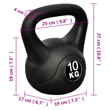 Βαράκι γυμναστικής kettlebell 10 kg