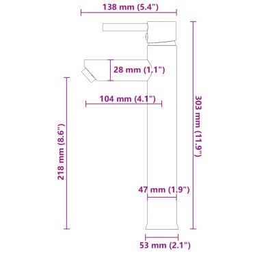 vidaXL Νιπτήρας Μπάνιου με Βρύση& Βαλβίδα Πατητή από Θωλό Ψημένο Γυαλί