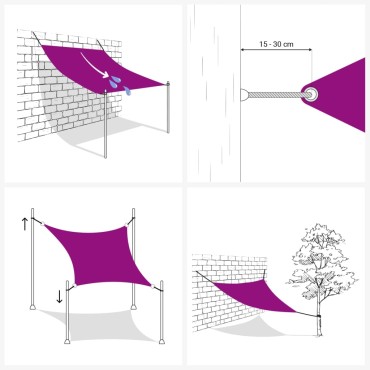 vidaXL Πανί Σκίασης Πορτοκαλί 2,5 x 3,5 μ. 160 γρ./μ² από HDPE