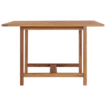 vidaXL Τραπεζαρία Κήπου 110x110x75cm από Μασίφ Ξύλο Teak 1 τεμ.