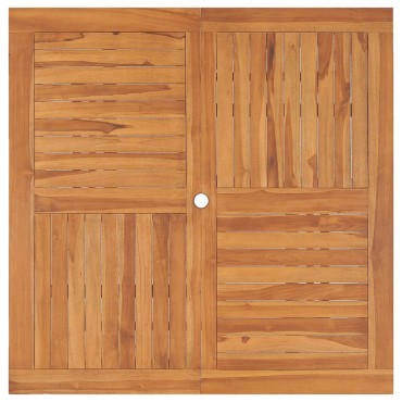 vidaXL Τραπεζαρία Κήπου 110x110x75cm από Μασίφ Ξύλο Teak 1 τεμ.