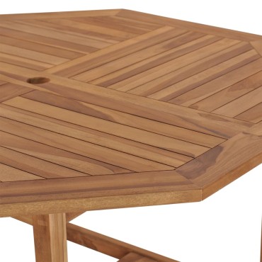 vidaXL Τραπεζαρία Κήπου 110x110x75cm από Μασίφ Ξύλο Teak 1 τεμ.