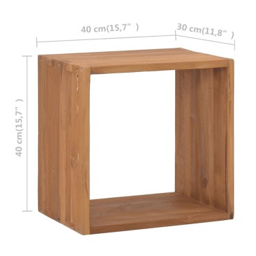 vidaXL Κομοδίνο 40x30x40cm από Μασίφ Ξύλο Teak 1 τεμ.