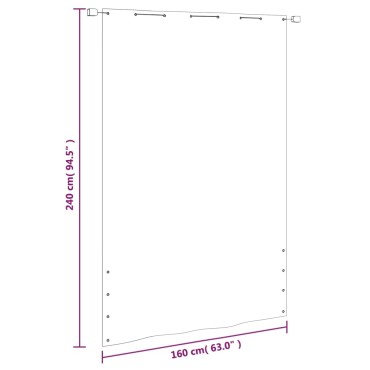 vidaXL Διαχωριστικό Βεράντας Ανοιχτό Πράσινο 160x240 εκ. Ύφασμα Oxford