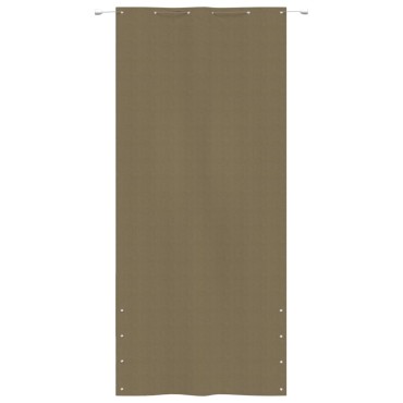 vidaXL Διαχωριστικό Βεράντας Taupe 120 x 240 εκ. Ύφασμα Oxford