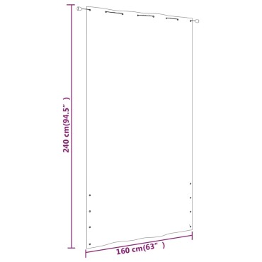 vidaXL Διαχωριστικό Βεράντας Τερακότα 160 x 240 εκ. Ύφασμα Oxford