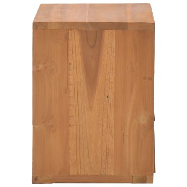 vidaXL Κομοδίνο 40x30x40cm από Μασίφ Ξύλο Teak 1 τεμ.