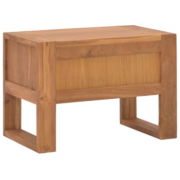 vidaXL Κομοδίνο 50x30x35cm από Μασίφ Ξύλο Teak 1 τεμ.