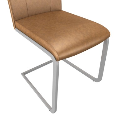 vidaXL Καρέκλες Τραπεζαρίας 2 τεμ. Καφέ από Συνθετικό Δέρμα 40x58,5x97cm