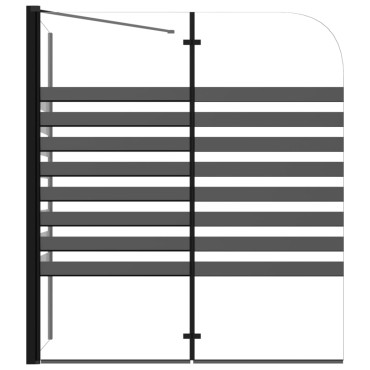 vidaXL Καμπίνα Μπανιέρας Ριγέ 120 x 68 x 130 εκ. από Ψημένο Γυαλί