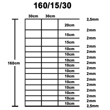 vidaXL Συρματόπλεγμα Περίφραξης Ασημί 50 x 1,6 μ. Γαλβανισμένο Ατσάλι