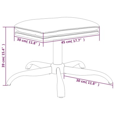 vidaXL Υποπόδιο Ροζ 60x60x36cm Βελούδινο 1 τεμ.