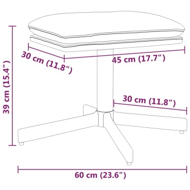 vidaXL Υποπόδιο Μουσταρδί 60x60x36cm Βελούδινο 1 τεμ.