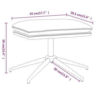 vidaXL Υποπόδιο Ανοιχτό Γκρι 60x60x35cm από Ύφασμα Μικροϊνών 1 τεμ.