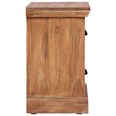 vidaXL Κομοδίνο 40x30x50cm από Μασίφ Ξύλο Teak 1 τεμ.