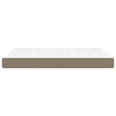 vidaXL Στρώμα με Pocket Springs Taupe 140x200x20cm Υφασμάτινο 1 τεμ. - Διπλό