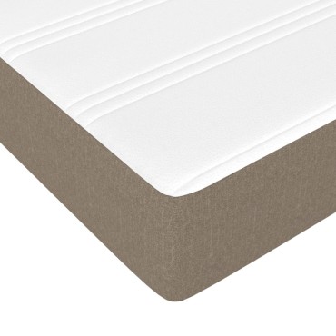 vidaXL Στρώμα με Pocket Springs Taupe 140x200x20cm Υφασμάτινο 1 τεμ. - Διπλό