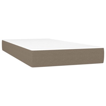 vidaXL Στρώμα με Pocket Springs Taupe 80x200x20cm Υφασμάτινο 1 τεμ. - Μονό