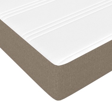 vidaXL Στρώμα με Pocket Springs Taupe 80x200x20cm Υφασμάτινο 1 τεμ. - Μονό