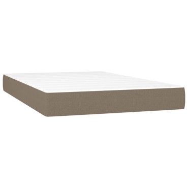 vidaXL Στρώμα με Pocket Springs Taupe 120x200x20cm Υφασμάτινο 1 τεμ. - Μονό