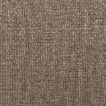 vidaXL Στρώμα με Pocket Springs Taupe 120x200x20cm Υφασμάτινο 1 τεμ. - Μονό