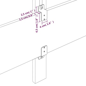 vidaXL Κεφαλάρια Κρεβατιού 2 τεμ. Σκ. Γκρι 90x5x78/88cm Υφασμάτινο