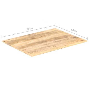 vidaXL Επιφάνεια Τραπεζιού 15-16 χιλ. 90x60cm από Μασίφ Ξύλο Μάνγκο 1 τεμ.