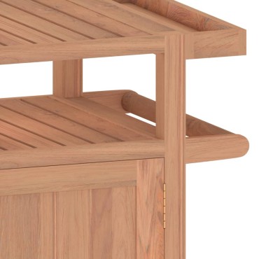 vidaXL Κάβα Ποτών 70x50x90cm από Μασίφ Ξύλο Teak