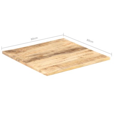 vidaXL Επιφάνεια Τραπεζιού 25-27 χιλ. 80x80cm από Μασίφ Ξύλο Μάνγκο 1 τεμ.