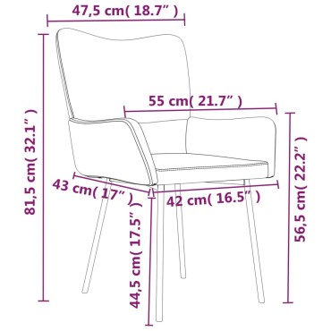 vidaXL Καρέκλες Τραπεζαρίας 2 τεμ. Μαύρες Βελούδινες 55x57x81,5cm