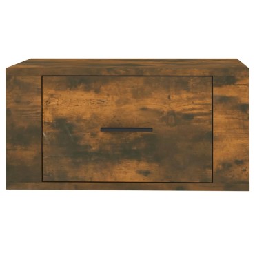 vidaXL Κομοδίνο Επιτοίχιο Καπνιστή Δρυς 50x36x25cm 1 τεμ.