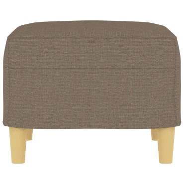 vidaXL Υποπόδιο Taupe 60x50x41cm Υφασμάτινο 1 τεμ.