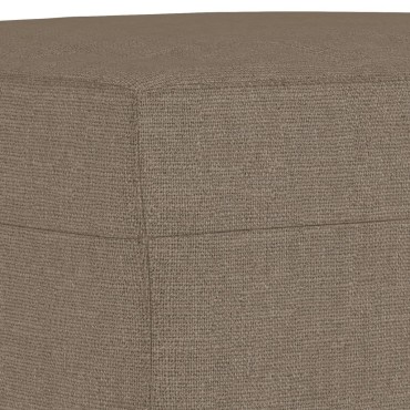 vidaXL Υποπόδιο Taupe 60x50x41cm Υφασμάτινο 1 τεμ.