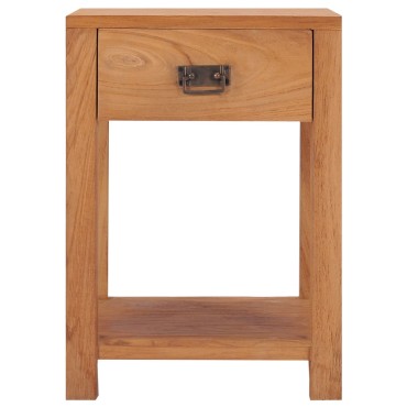 vidaXL Κομοδίνο 35x35x50cm από Μασίφ Ξύλο Teak 1 τεμ.