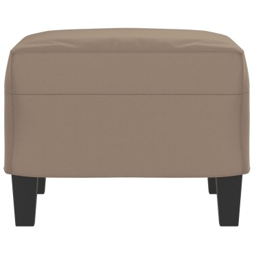 vidaXL Υποπόδιο Taupe 60x50x41cm από Ύφασμα Μικροϊνών 1 τεμ.