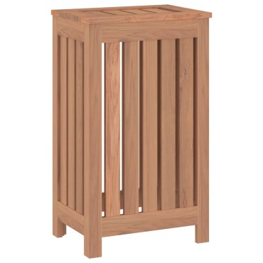 vidaXL Καλάθι Άπλυτων 35 x 25 x 60 εκ. από Μασίφ Ξύλο Teak