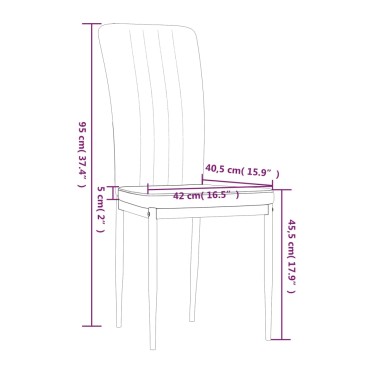 vidaXL Καρέκλες Τραπεζαρίας 2 τεμ. Ανοιχτό Γκρι Βελούδινες 42x57,5x95cm