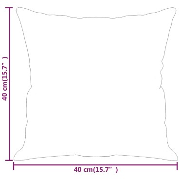 vidaXL Μαξιλάρια Διακοσμητικά 2 τεμ. Μαύρα 40x40ε. Ύφασμα Μικροϊνών