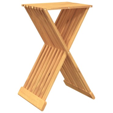 vidaXL Σκαμπό Πτυσσόμενο 40x32,5x70cm από Μασίφ Ξύλο Teak 1 τεμ.