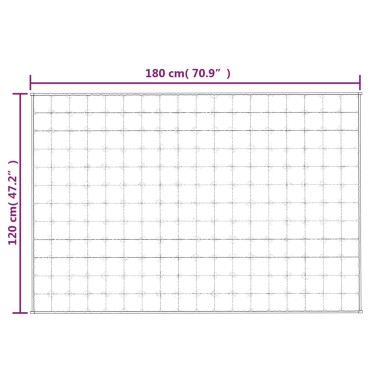 vidaXL Κουβέρτα Βαρύτητας Μπλε 120 x 180 εκ. 5 κ. Υφασμάτινη