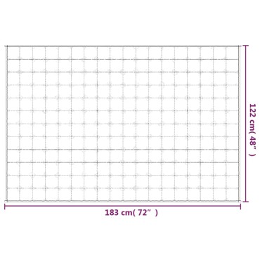 vidaXL Κουβέρτα Βαρύτητας Μπλε 122 x 183 εκ. 9 κ. Υφασμάτινη