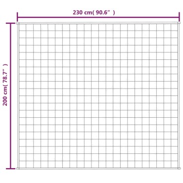 vidaXL Κουβέρτα Βαρύτητας Μπλε 200 x 230 εκ. 13 κ. Υφασμάτινη