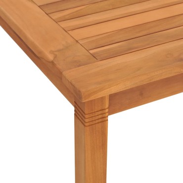 vidaXL Τραπεζαρία Κήπου 85x85x75cm από Μασίφ Ξύλο Teak 1 τεμ.