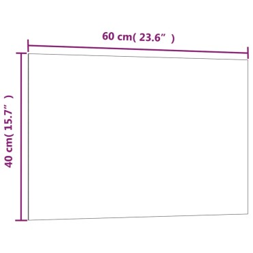 vidaXL Πίνακας Επιτοίχιος Μαγνητικός Μαύρος 60 x 40 εκ. Ψημένο Γυαλί