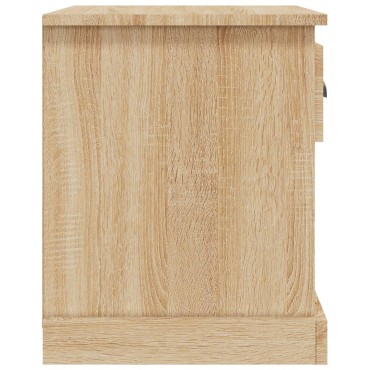 vidaXL Κομοδίνα 2 τεμ. Sonoma Oak 39x39x47,5cm από Επεξεργασμένο Ξύλο